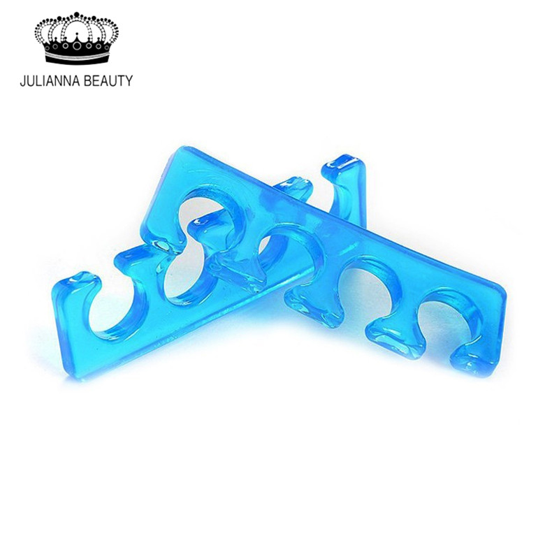 HOT 1pair Silicone Nails Toes Seperator Nail Art Decoration Tools Painting Separators Finger Separator Manicure Pedicure Hand Spacer