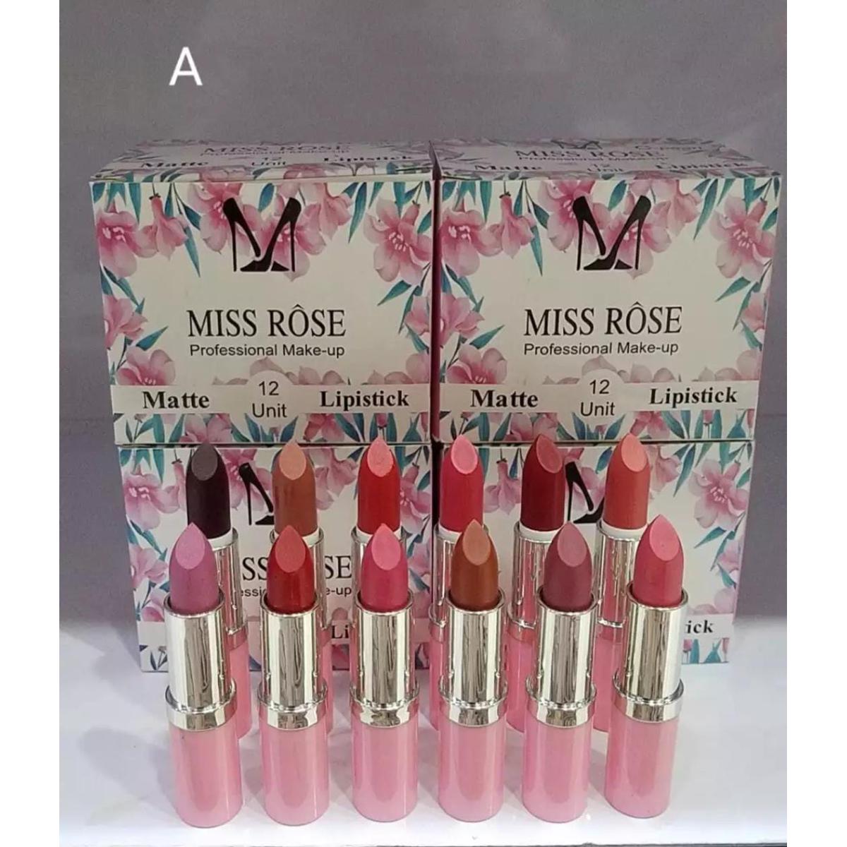 Pack Of 12 Lipstick Matt Highly Pigmented Long Lasting Premium Quality