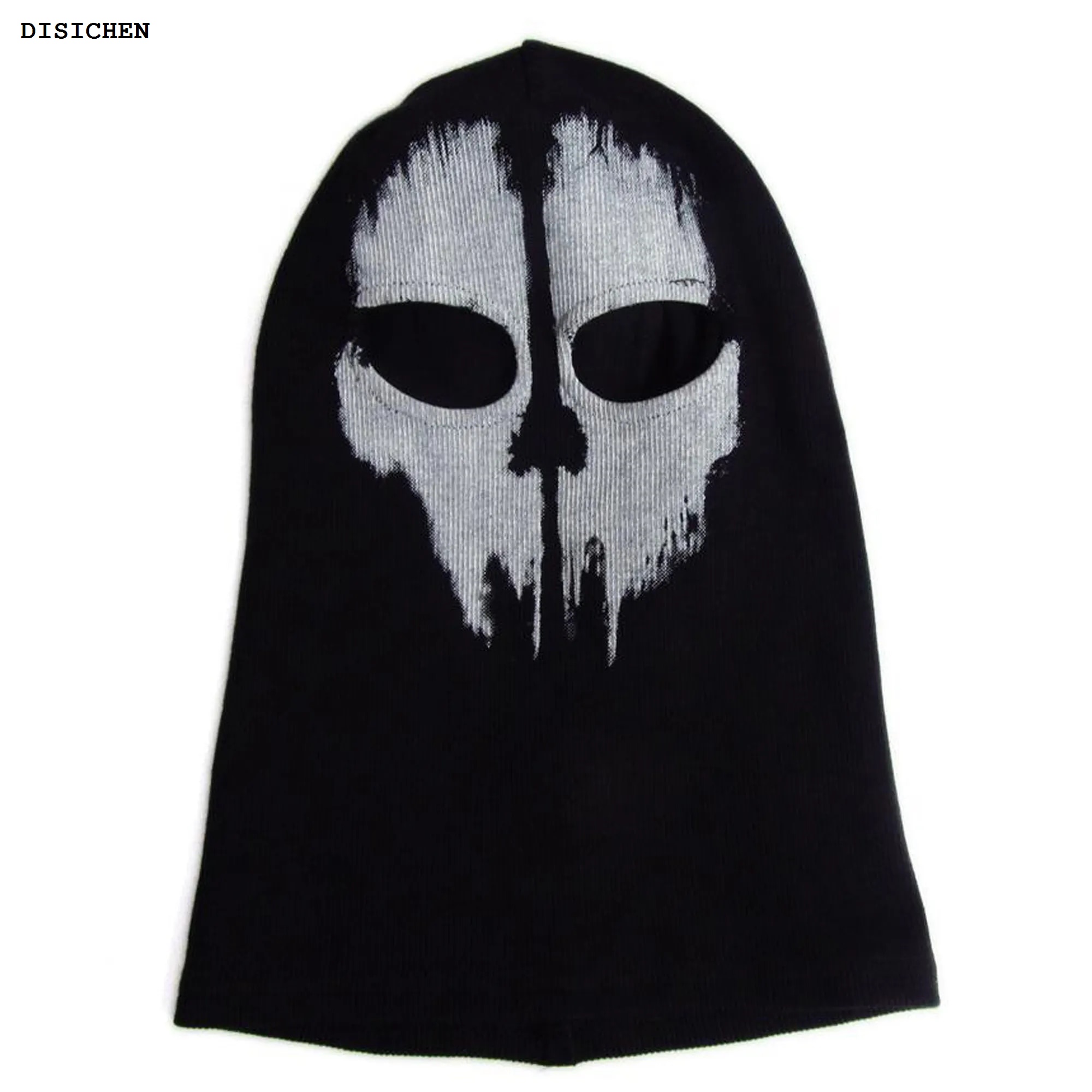 DISICHEN Luxury Uni Cotton Balaclava Ghost Skeleton Mask Skull Ski Headwear Scarf Hood Motorcycle Helmet for Outdoor Motorcycle Hiking
