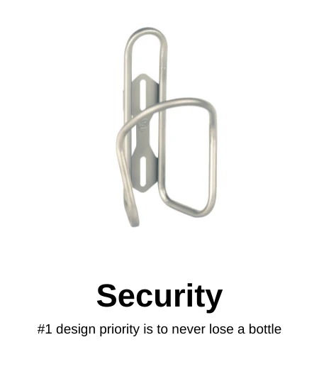 Titanium Bicycle Water Bottle Cage - Ultra Lightweight MTB & Road Bike Bottle Holder