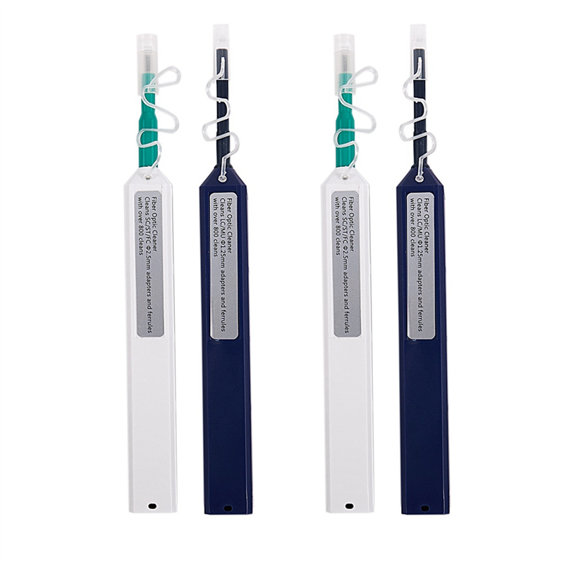 8Pcs FTTH Optical Fiber Pen Cleaner Tool Cleaning 2.5mm LC 1.25mm SC FC Connector Fiber Optic Cleaning Tools