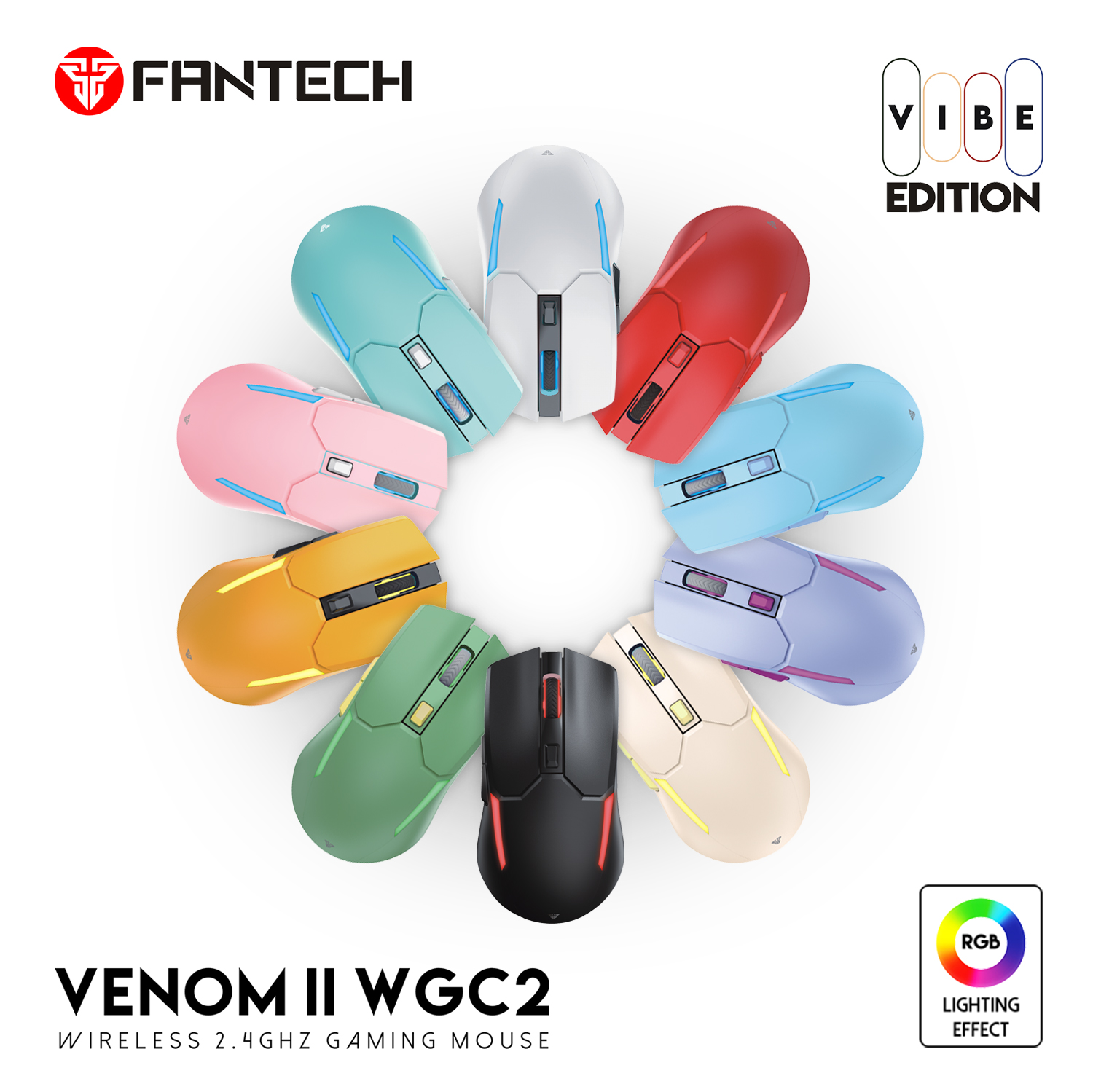 Fantech VENOM II WGC2 Wireless Rechargeable Gaming Mouse