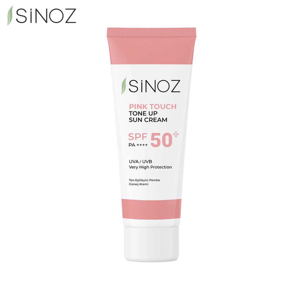 SiNOZ Pink Touch Tone Up Sun Cream SPF 50+ 50ml UVA UVB Very High Protection PA++++