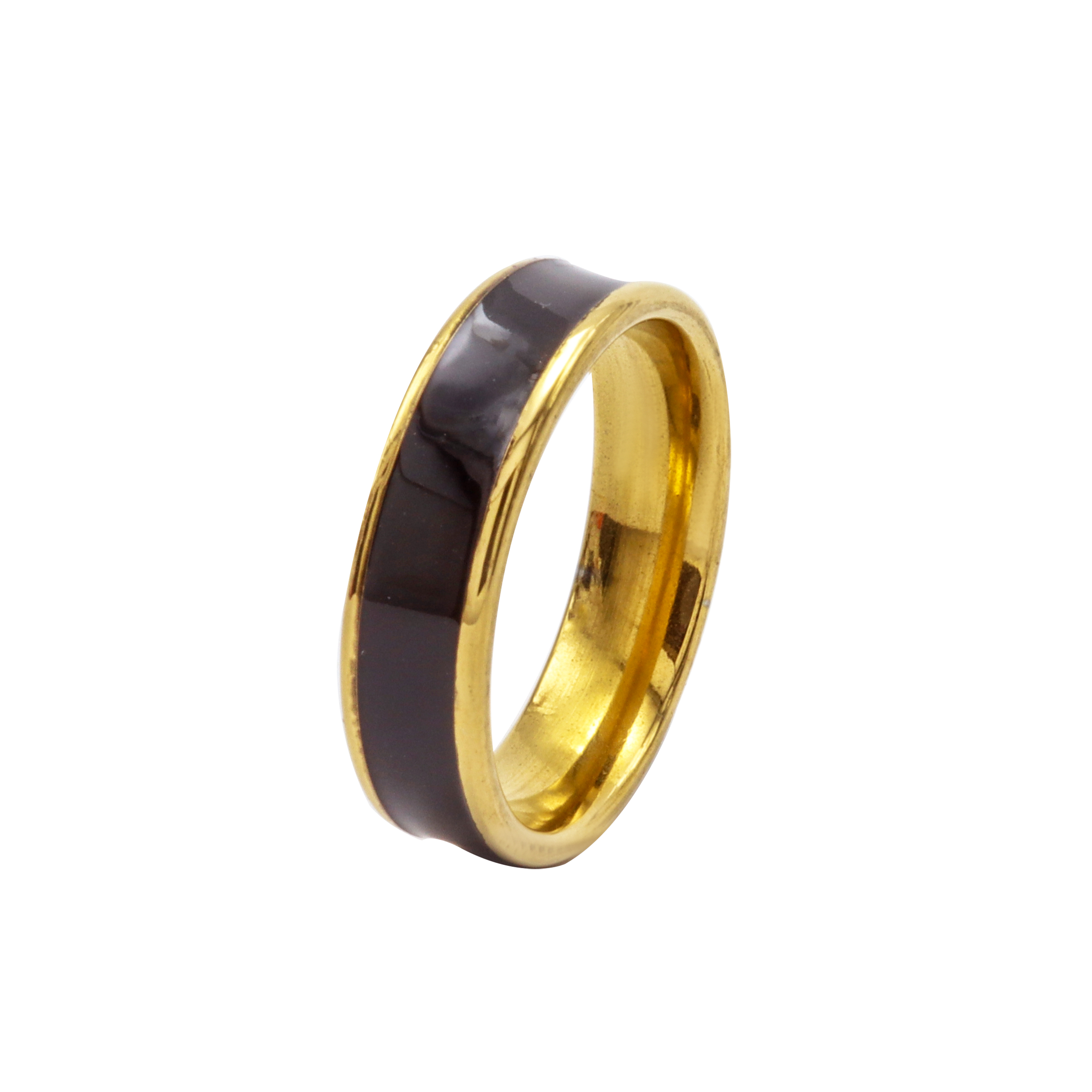 New Stylish Gold And Black Color Tungsten Rings For Fashionable Men