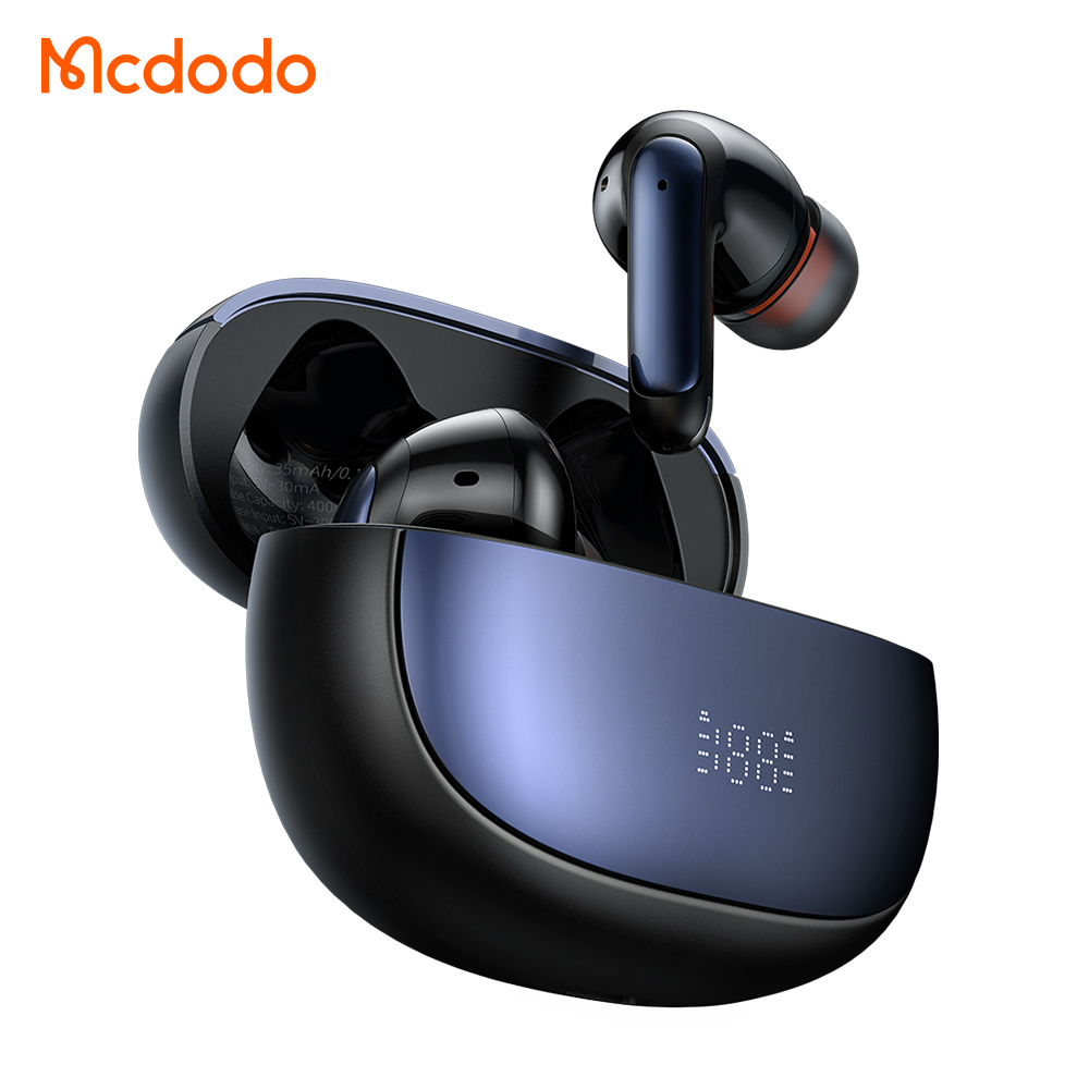 McDodo HP- 3300 | ANC+ENC Earbuds (35g) | 24+ Playtime | Charges In 1.5 Hours | IPX4 Water Resistant | Touch Features