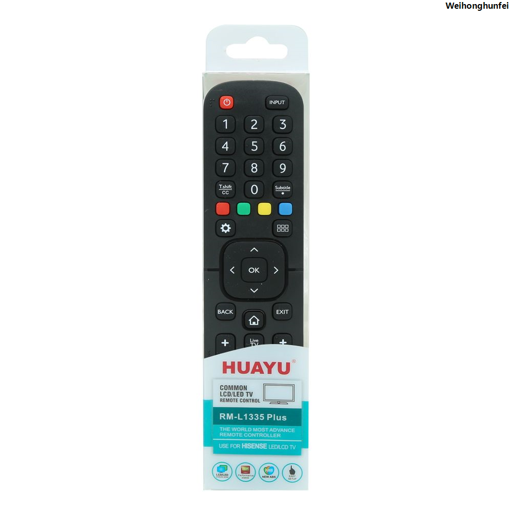 WeihonghunfeiProfesional Hisense TV Universal Remote Compatible with All Hisense 4K LED HD UHD Smart TVs- RM-L1335 PLUS