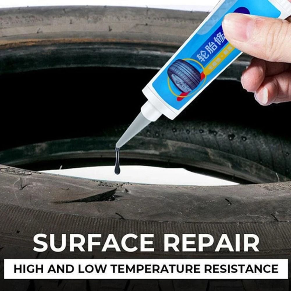 New Wear-resistant Tire Repair Glue Black High Toughness Sealant Liquid Non-corrosive Strong Rubber Adhesive Glue