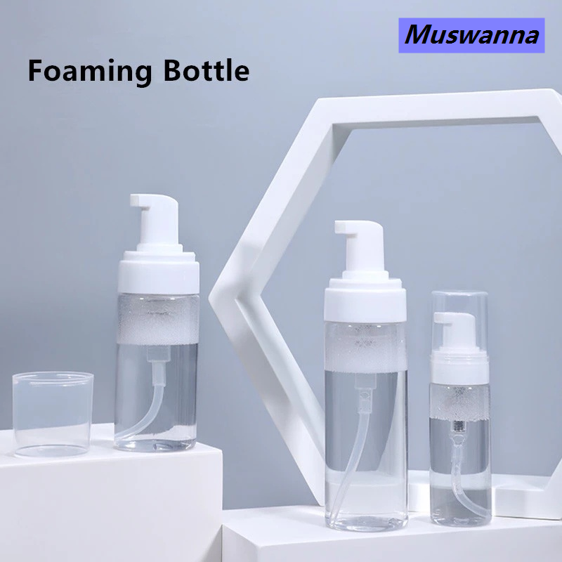 40ml/100ml/150ml/200ml Foaming Soap Empty Plastic Mousse Facial Cleanser Pump Bottle Refillable Lotion Shampoo Dispenser