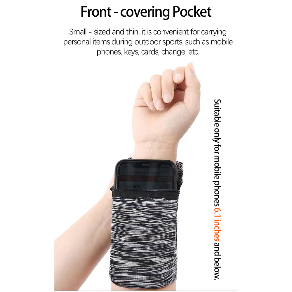 Bag men's and women's ice silk quick-drying pocket arm fitness outdoor wrist sports bag running spring summer breathable zipper wrist