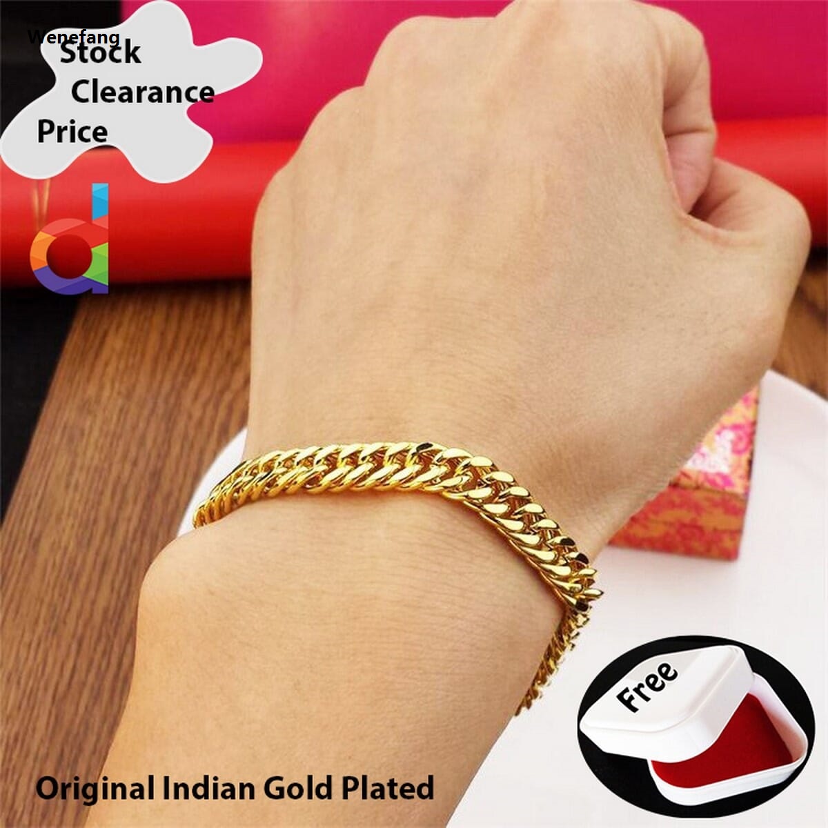 Wenefang Bracelet for men and women indian gold plated boys and girls italian design chain bracelet