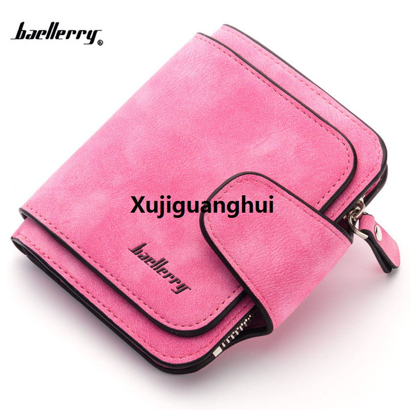 Xujiguanghui 【Topnotch Store】Baellerry 2022 New Nubuck leather Lady FrLuxury esh Girls Notecase Female Purse Coin Pocket Ladies wallet