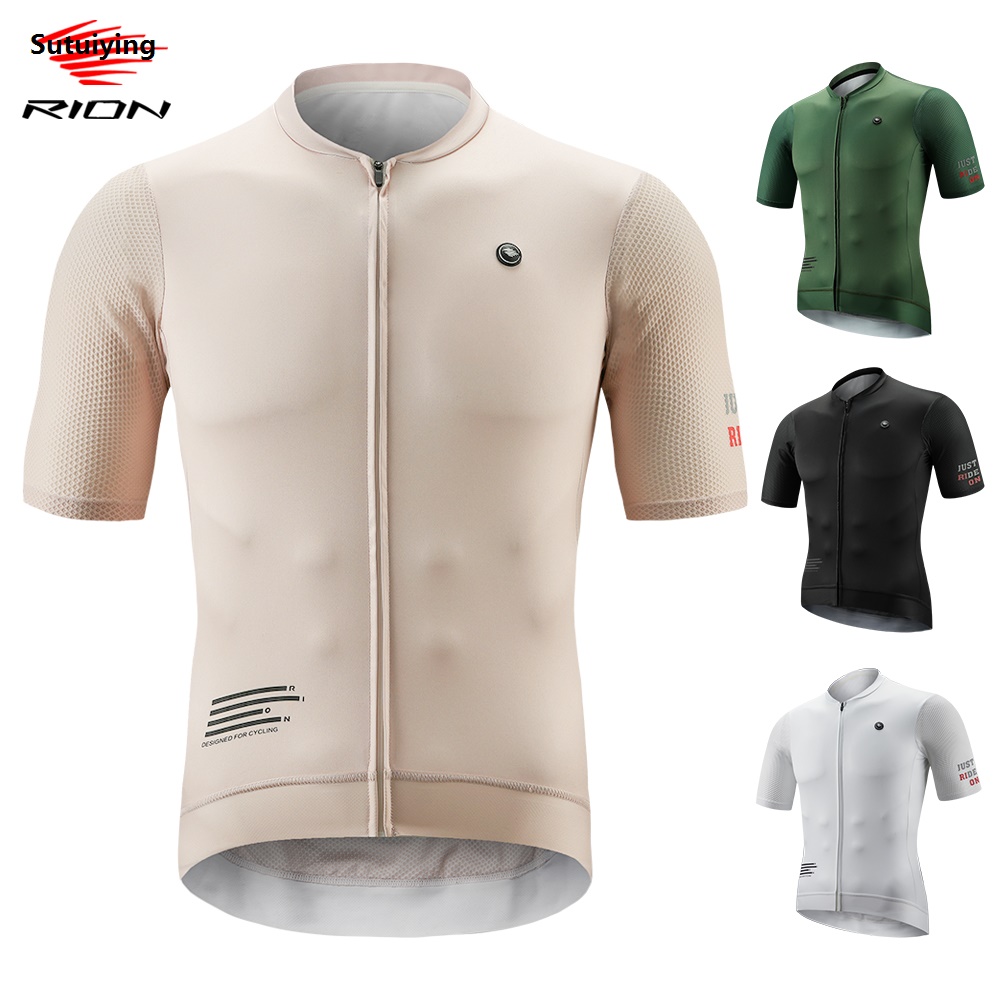 Sutuiying RION Men Cycling Jersey MTB Mountain Bike Shirts Road Riding Bicycle 【2025 Version】 Clothes Motocross Jerseys Team Uniform Outdoors Sports