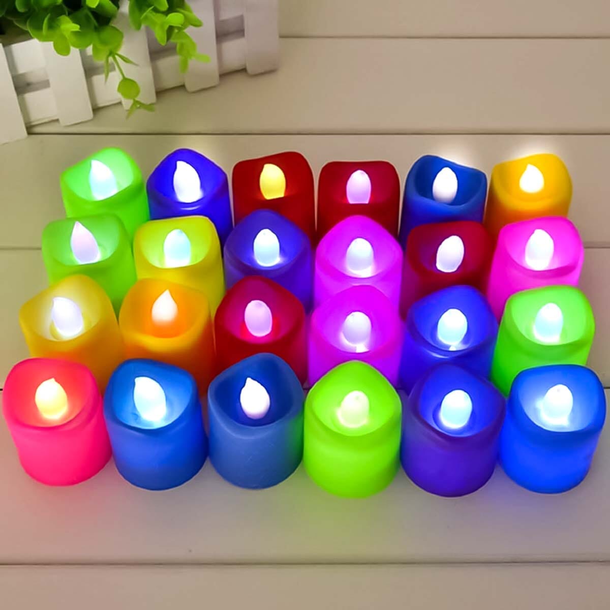 Candle Light, Smokeless, Battery Operated, Per Pc