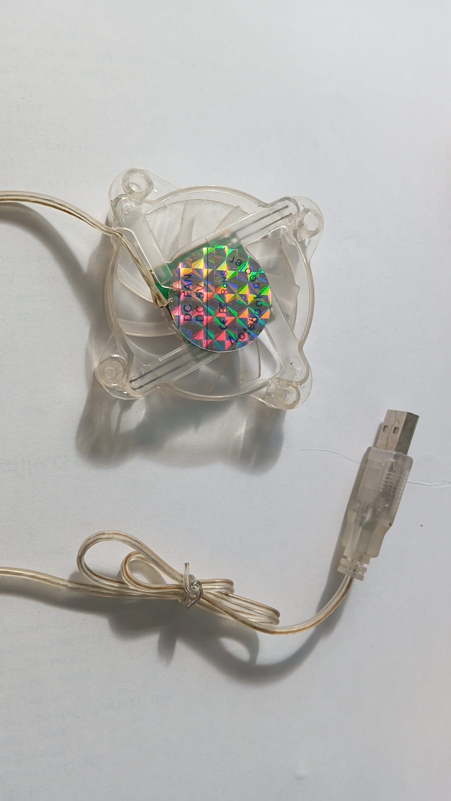 USB GRAPHIC CARD FAN WITH LIGHT 6CM*6CM
