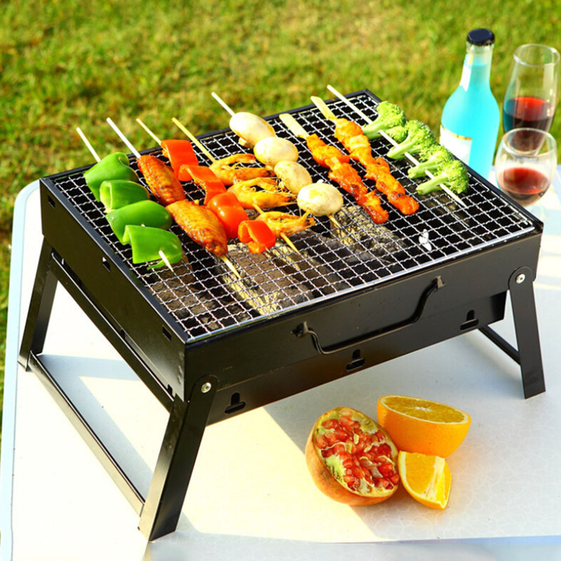 Mini Portable Barbecue Grill Charcoal Manual BBQ/ Outdoor Heating Camping Stove / By ShopHill