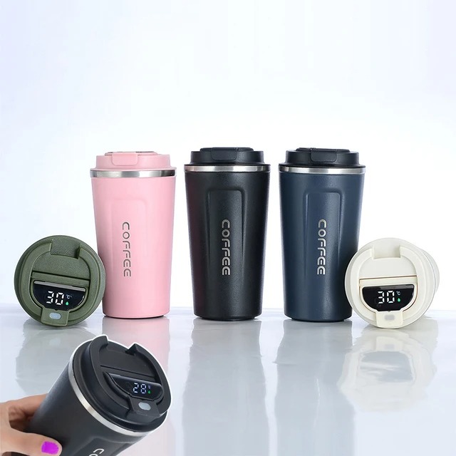 510ml Coffee Mug Thermos Coffee Bottle Stainless Steel Vacuum Flask Mug | Portable Travel Friendly Insulated Coffee Mug - 510ml