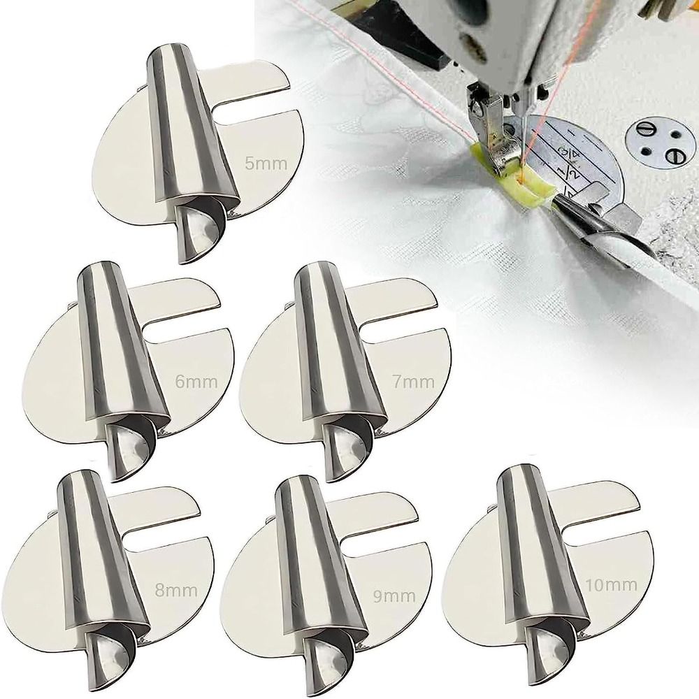 2PCS High Quality 3mm-10mm Sewing Rolled Hemmer Foot Durable DIY Crafts Hemming Puller Stainless Steel Sewing Accessories Home