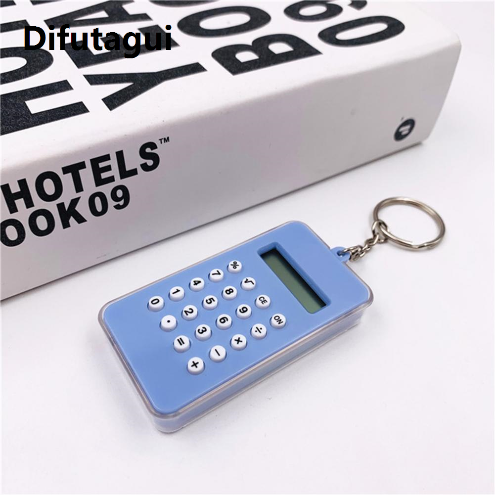 Difutagui Portable ABS Useful Easy Carry Digital Display Small Calculator Lightweight Digital Calculator Easy to Carry Office Supplies