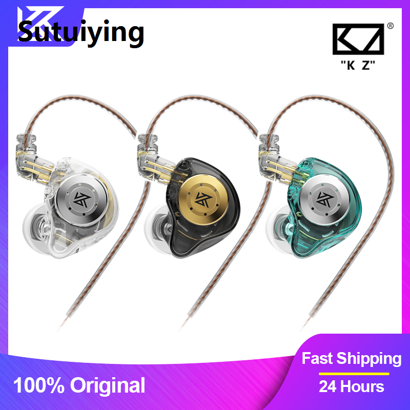 Sutuiying Original KZ EDX Pro Earphone Bass Earbuds In-Ear Monitor Headphone Original Sports Noise Cancelling HIFI Headset Audiophile Earphone