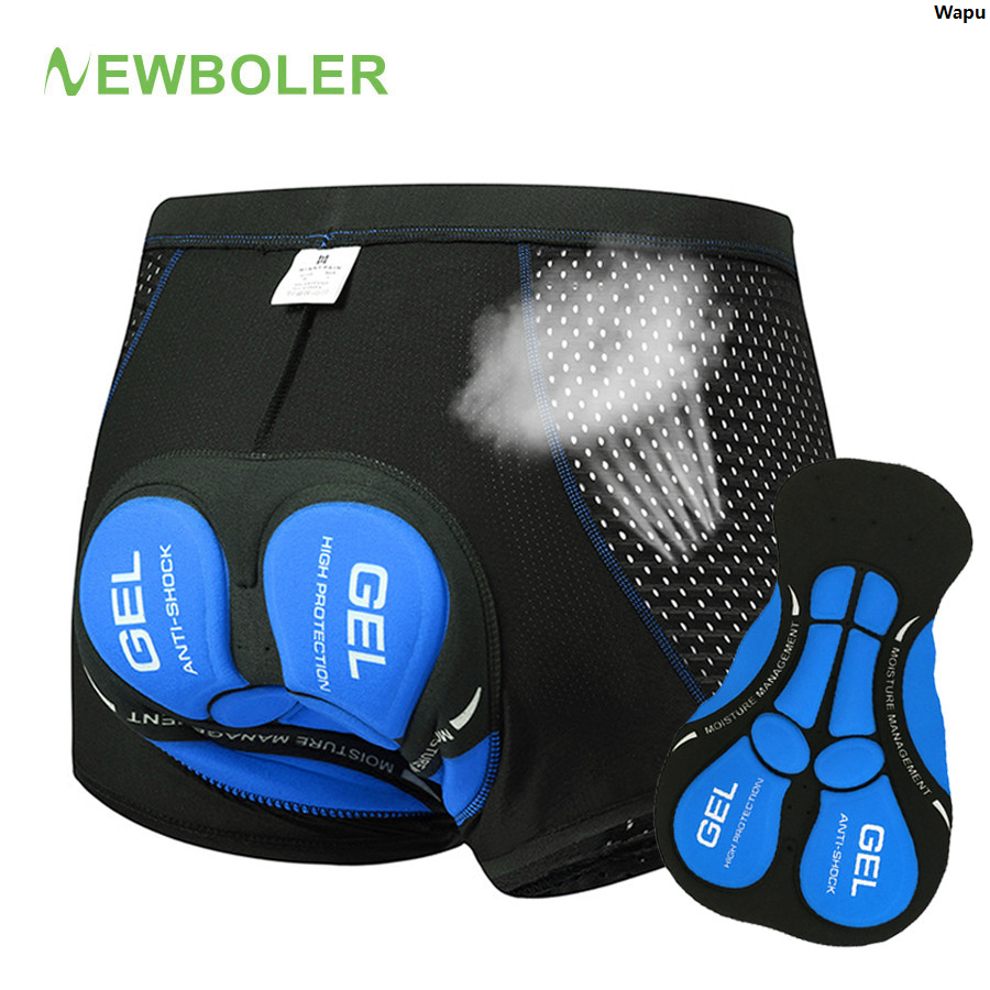 Newboler Breathable Cycling For Men 5D GEL Padded Shorts Shockproof Bicycle Underpant MTB Road Bike Underwear High Quality