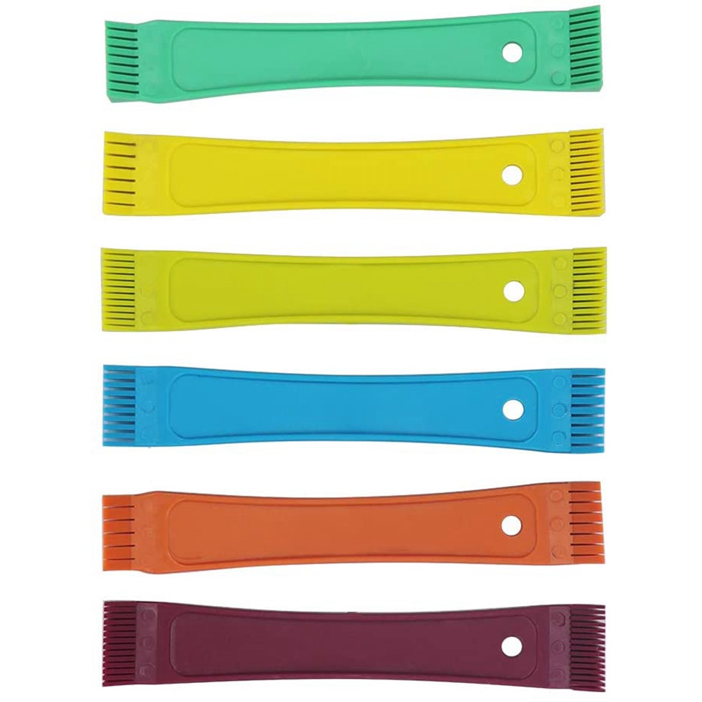 3X Fcr6 Fin Comb Set Plastic Colored Fin Coil Comb Radiator Fin Comb Straightener Condenser Coil Fin Comb