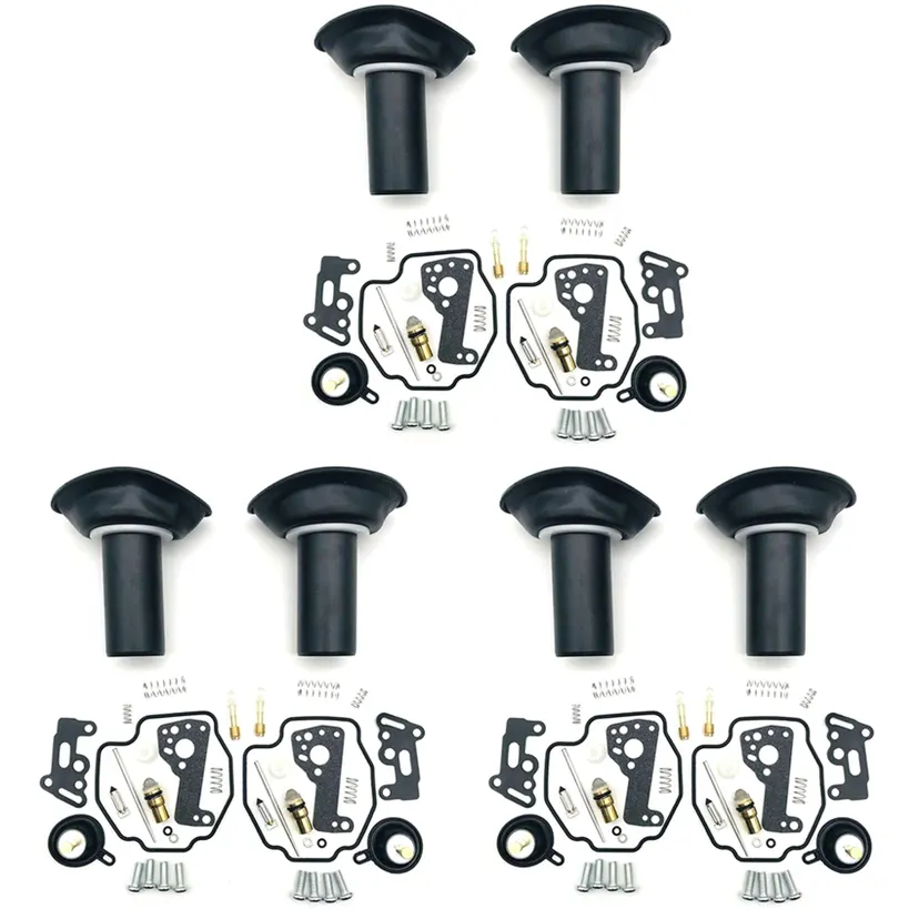 NAMUNY 6X Carburetor Repair Kit for Virago XV535 1990-2001 XV 535 Plunger Diaphragm