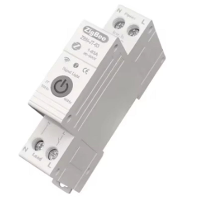 Tuya ZigBee Smart Circuit Breaker with Reclosing Timer Energy Meter KWH Monitor Overload Protect for Zigbee