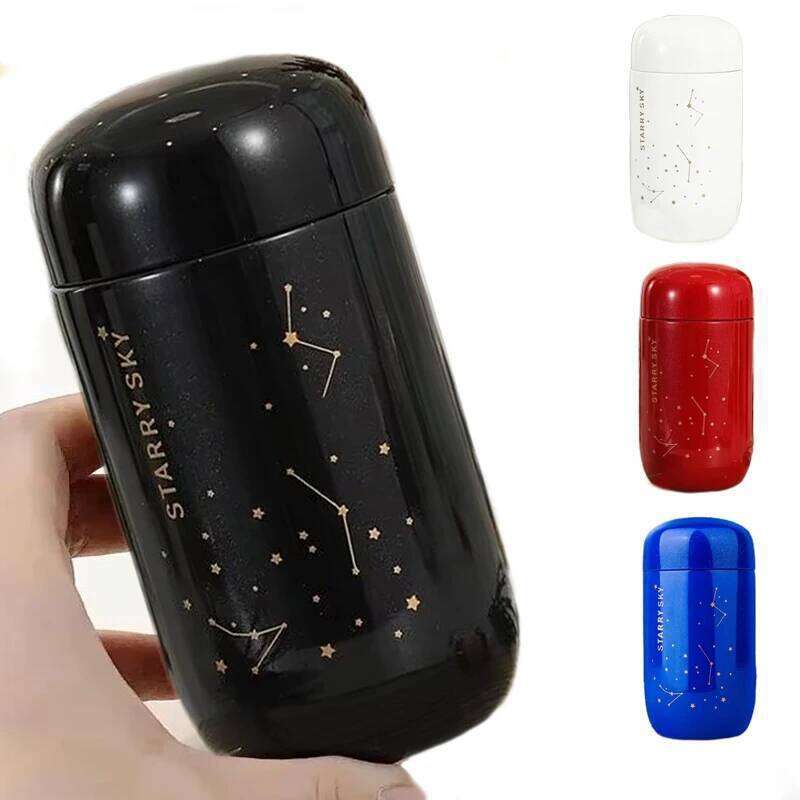 Thermos Starry Sky Mini Small Capacity Leakproof Mug Stainless Steel Vacuum Flask 200ML Water Bottle Coffee Cup