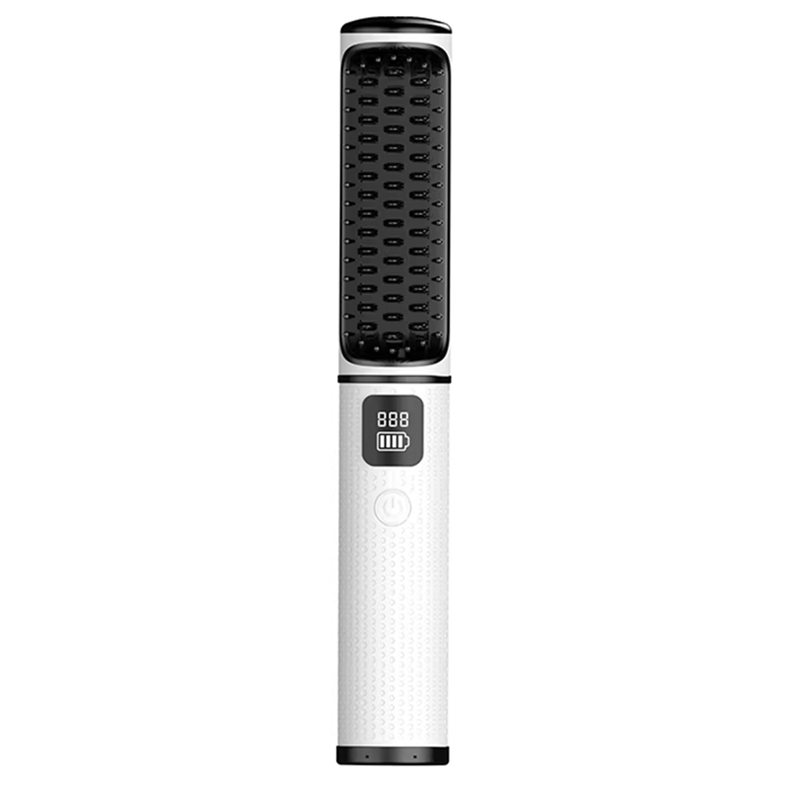 Multi-Function Wireless Electric Hot Comb with Negative Ion Technology for Hair Straightening