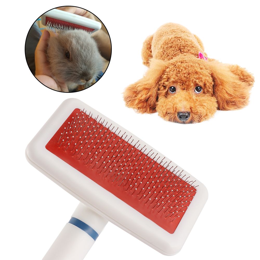 Dog and Cat Hair Grooming Comb for Long Hair Pets, Effective Hair Removal Bath Brush for Dogs