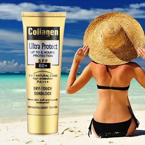 Collagen Ultra Protect SPF 60+ 3 In 1 Natural Care High Protection Sunblock 100ML (Original)