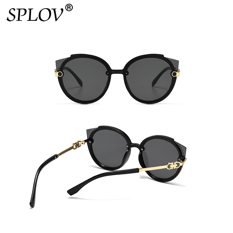 DISICHEN Original Fashion Round Sunglasses Women Luxury Brand Designer Cat Eye Sun Glasses Men Vintage Oversize Eyelasses Tea Blue Red UV400