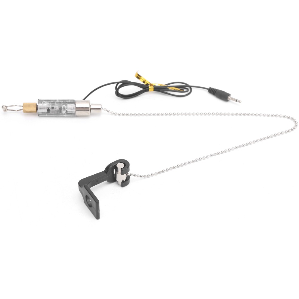 Portable Stainless Steel Fishing Bite Alarm with LED Sturdy Fishing Bite Indicator Lightweight Fishing Bite Hanger Night Fishing
