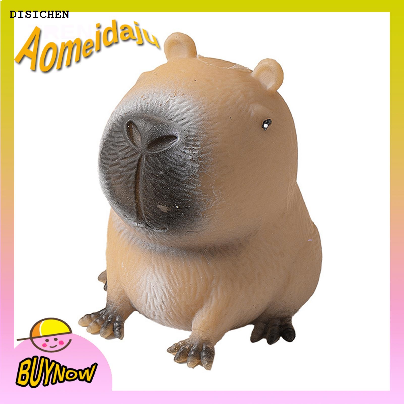 DISICHEN High Quality Aomeidaju Lightweight Capybara Toy Soft Capybara Squeeze Toy for Stress Relief Portable Sensory Fidget Toy for Kids Teens Adults Slow Rebound Tpr Material Anxiety Relief Animal Soft Capybara Toy