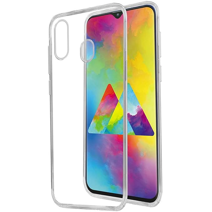 Samsung M20 Cover , HD Clear Transparent With Bumper Case -Non Yellowing