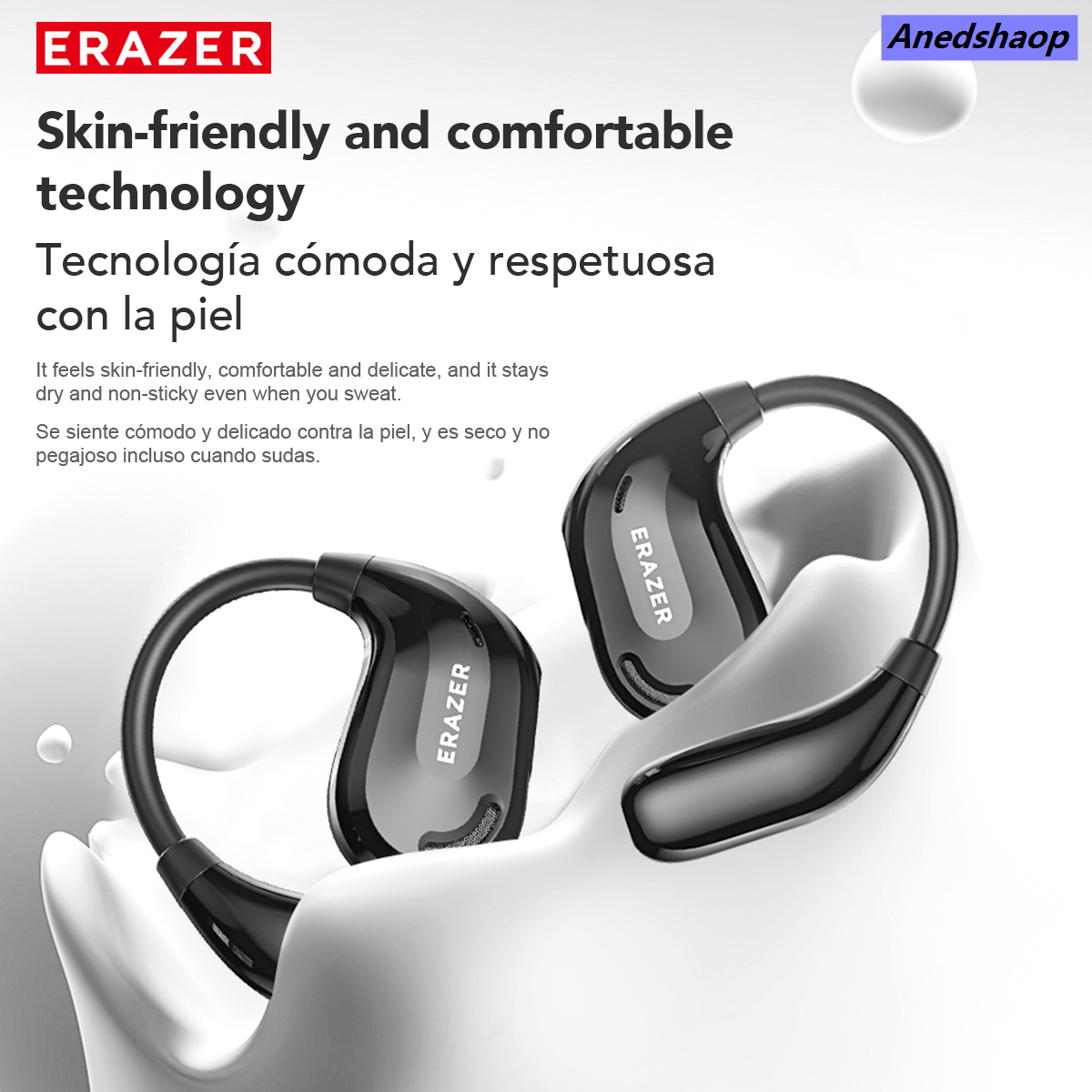 NEW Anedshaop Translator Earphone Erazer XT66 Ture Wireless Headphones Bluetooth Sales promotion Translation Earbuds real-time Translate DIY Equalizer APP