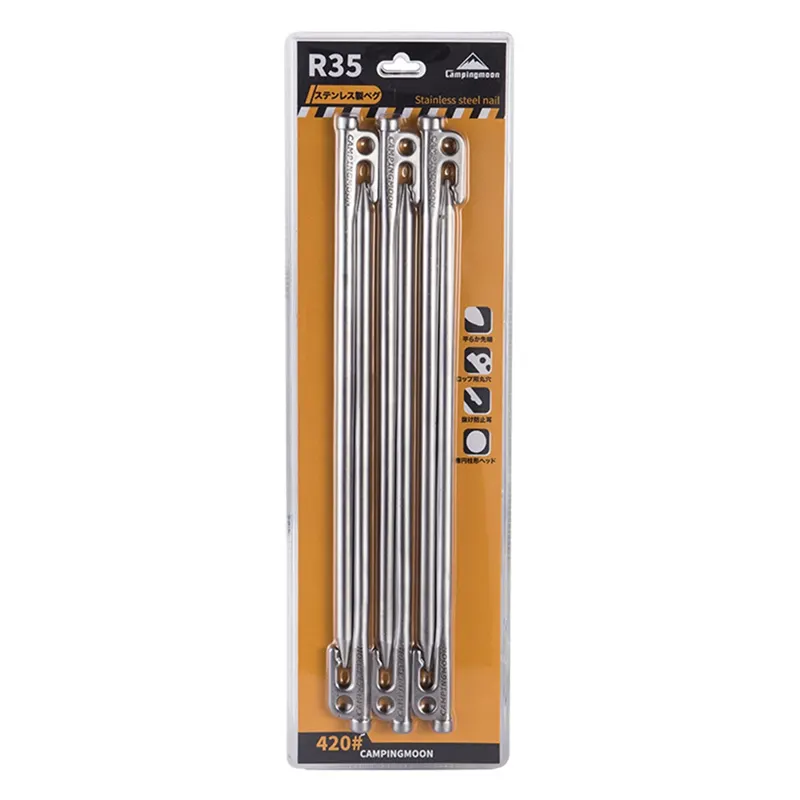 Tent Stakes Pegs Tent Stakes Pegs withHook Camping Tent Canopy R35-6