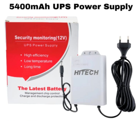 Mini UPS Upto 4 hours Battery Backup, 12V WiFi Router Modem Security Camera - 5400mah