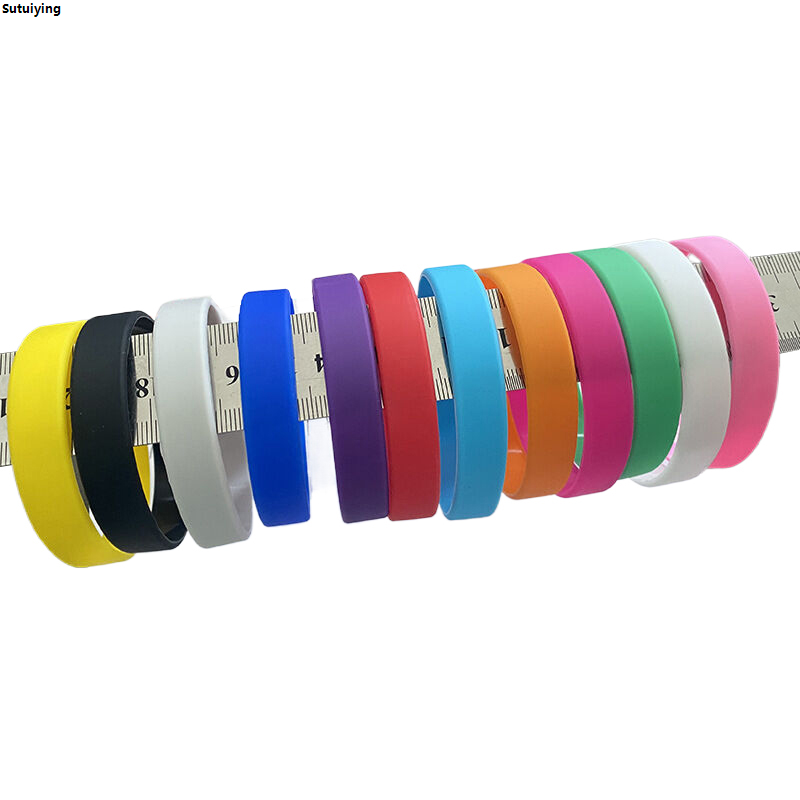 Sutuiying Outdoor Running Cycling Basketball Sports Silicone Original Candy Color Bracelet Night Glow Silicone Bracelet