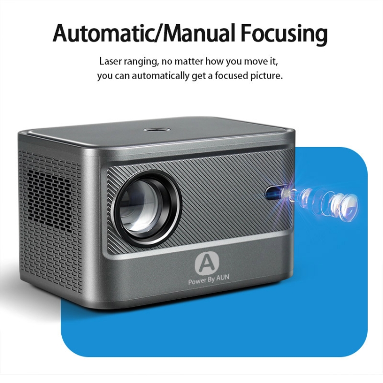 AUN A002 720P HD Smart LED Projector Auto Focus, Android, Wifi, 4200 Lumens
