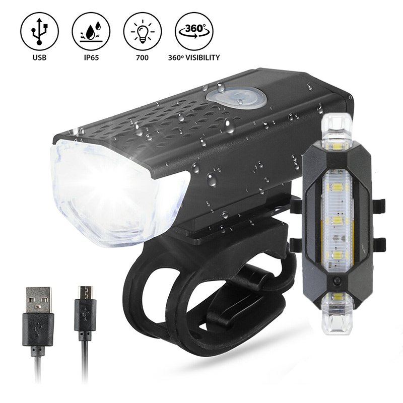Bike Rear Light Super Bright LED Bicycle Light USB Rechargeable Seatpost Fork Light Safety Warning Bicycle Taillight Gifts