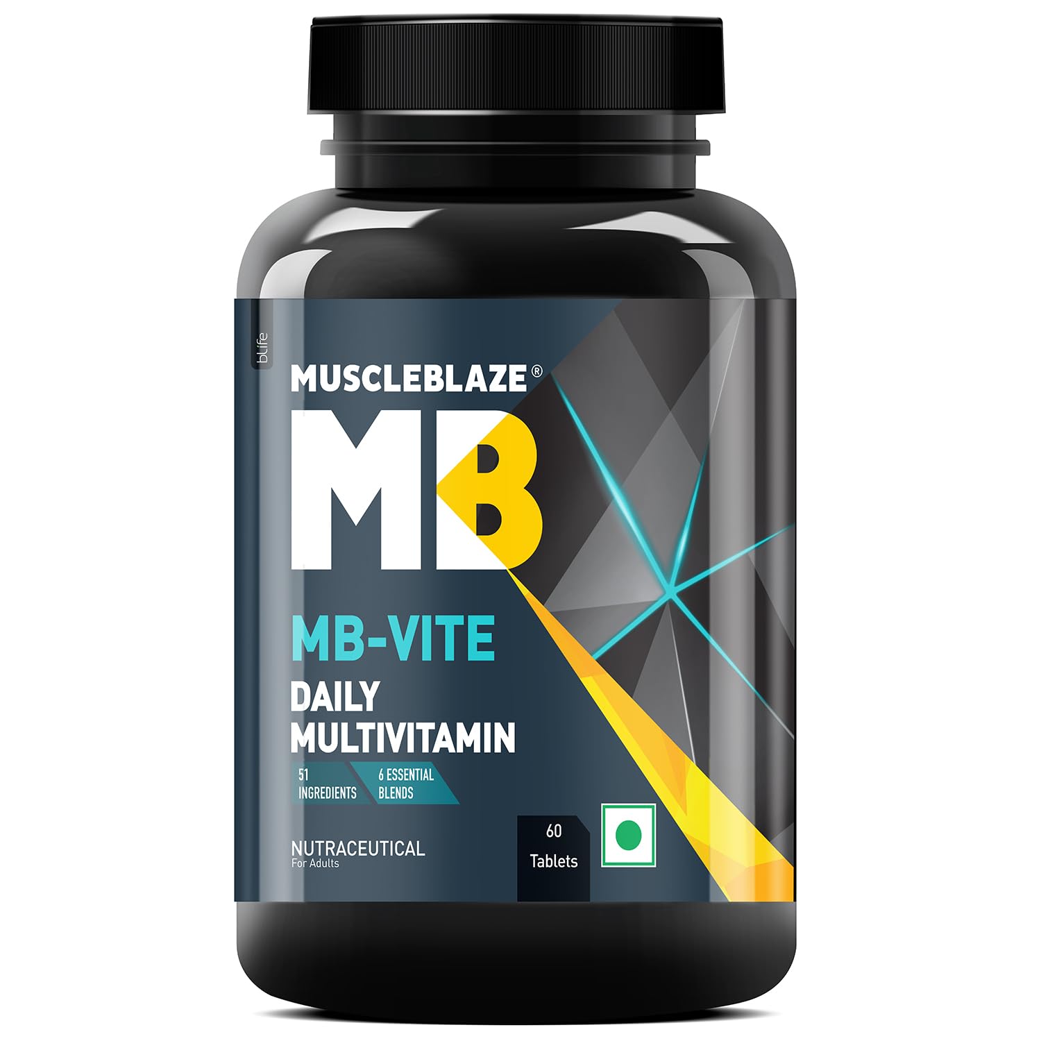 MuscleBlaze Multivitamin 60 Tablets With Zinc Vitamin C Biotin Added Minerals For Immunity Bone & Joints Support Health