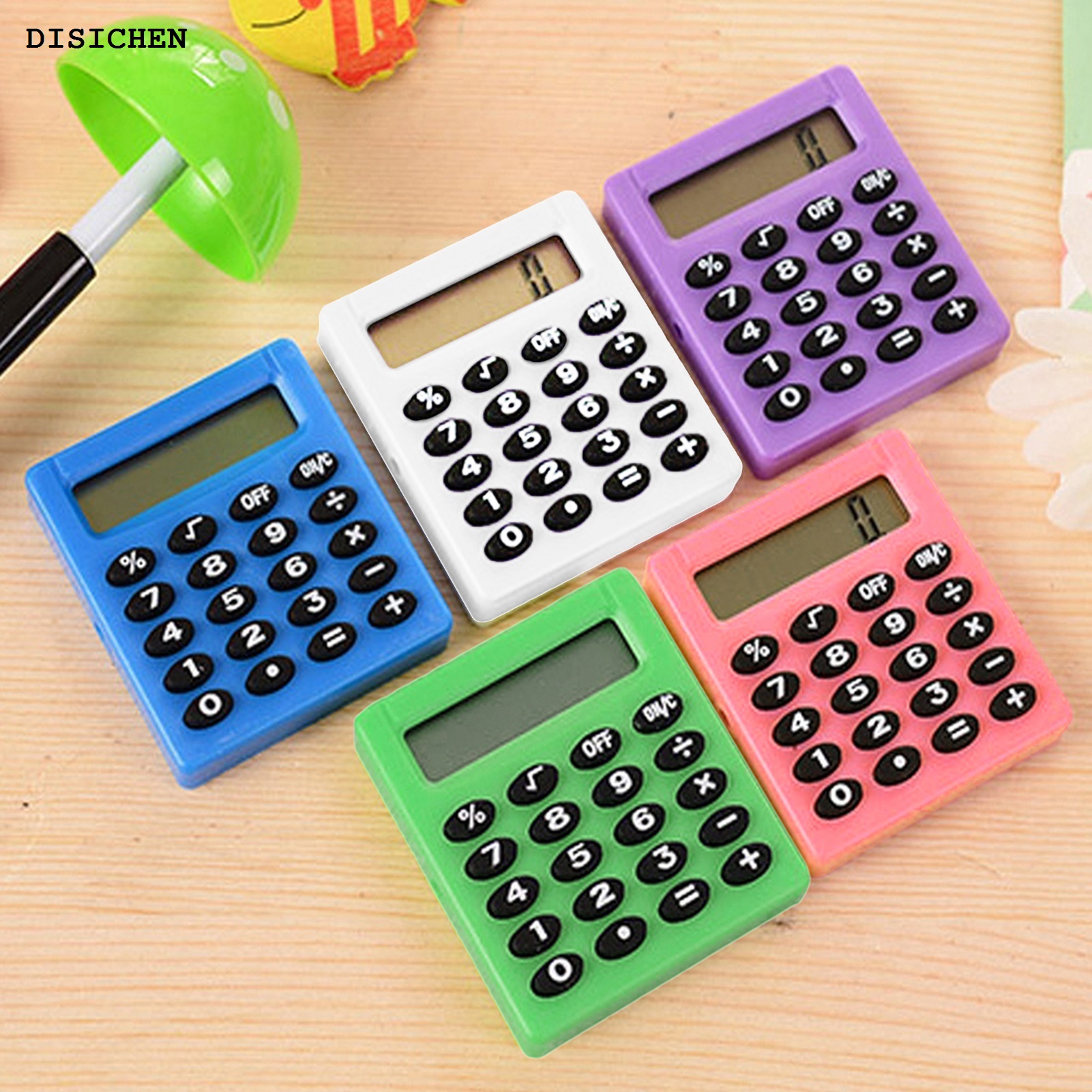 DISICHEN Portable Mini Calculator Precision Battery Powered Energy Saving Accounting Tools Portable Electronic Digit Calculator for Office