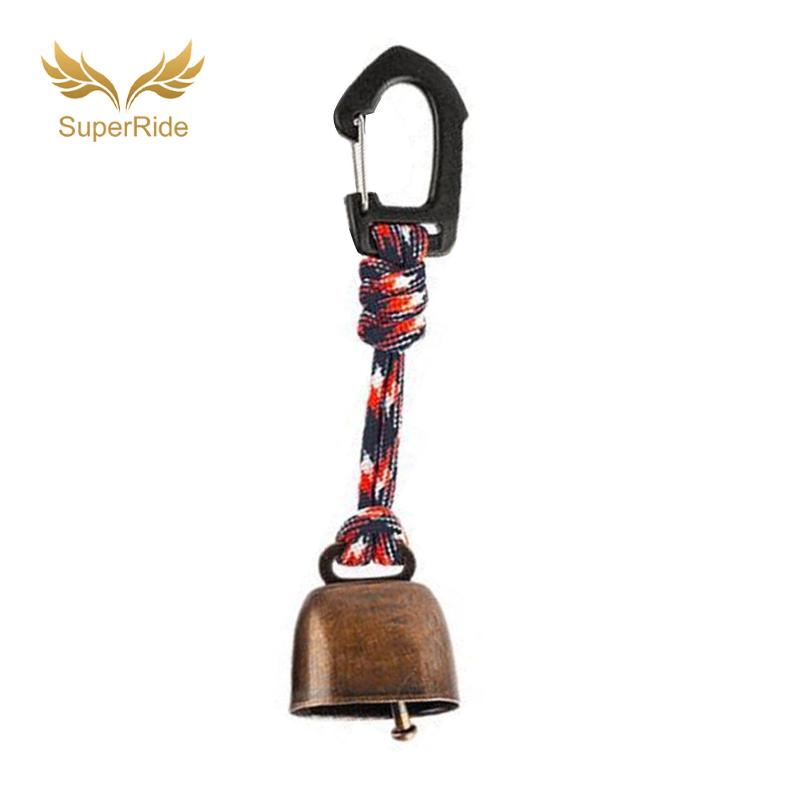SuperRide Bear Alarm Bell Outdoor Bear Bell Loud Metal Safety Alert for Hiking Camping Backpacking Mountain Climbing - Heavy Duty for Outdoor