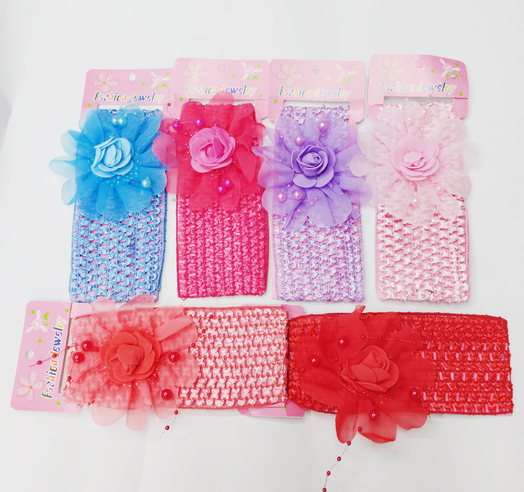 Premium Quality Baby Flower Hairband (3pc Set)