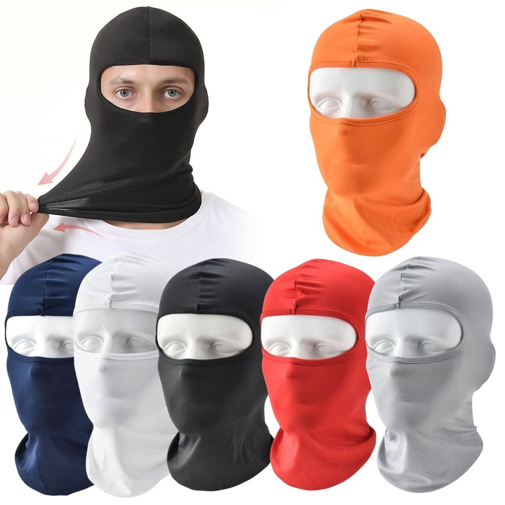 Fashion Ice Silk Cool Balaclava Quick Dry Breathable Full Face Cap Sun Protection Bandana Hood Summer