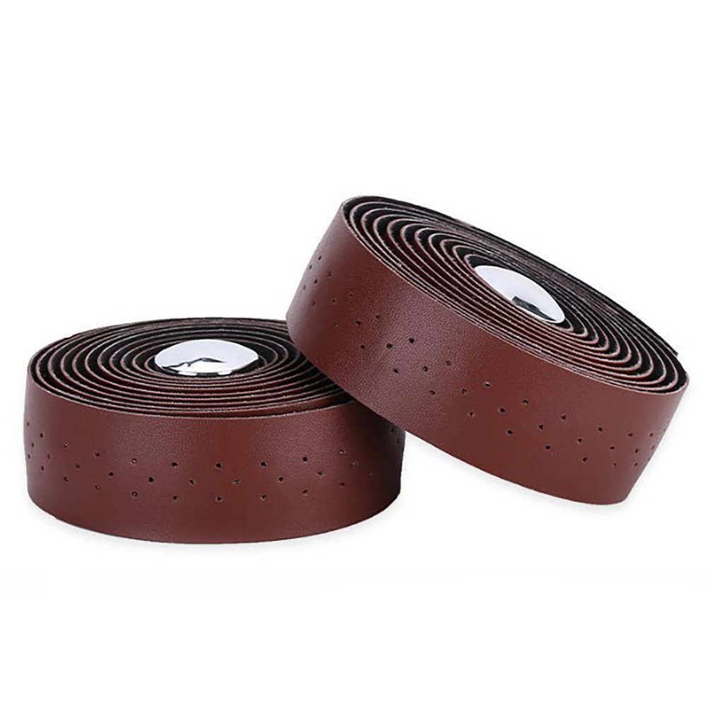 1 Pair Durable PU+EVA Cycling Handle Wraps Sweat Absorbent Comfortable Bicycle Bar Tape Self-Adhesive Stable Bike Handlebar Tape Bike Grip Enhancement