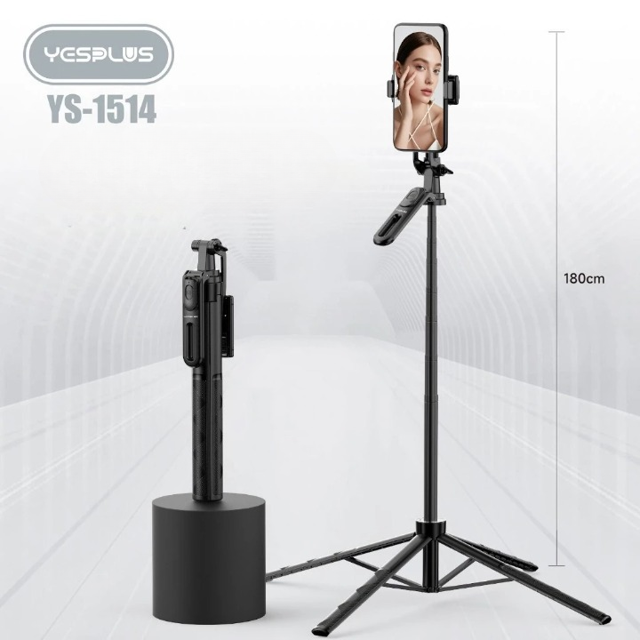 Yeplus YS1514 Tripod Selfie Stick Bluetooth - 1.8 Meter Portable Tripod With Remote