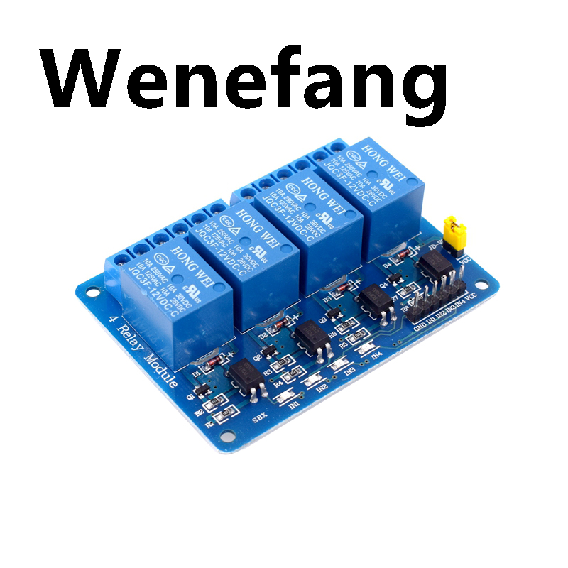 Wenefang DC 5V 12V 24V 1 2 4 6 8 Channel Relay Module Board Shield with High Quality Optocoupler / High and Low Level Trigger for Arduino Raspberry