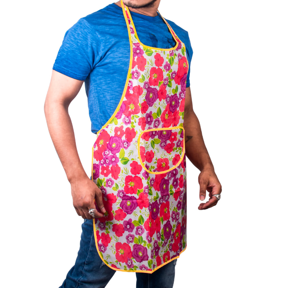 Unex Waterprouf Printed Kitchen Aprons with Pucket